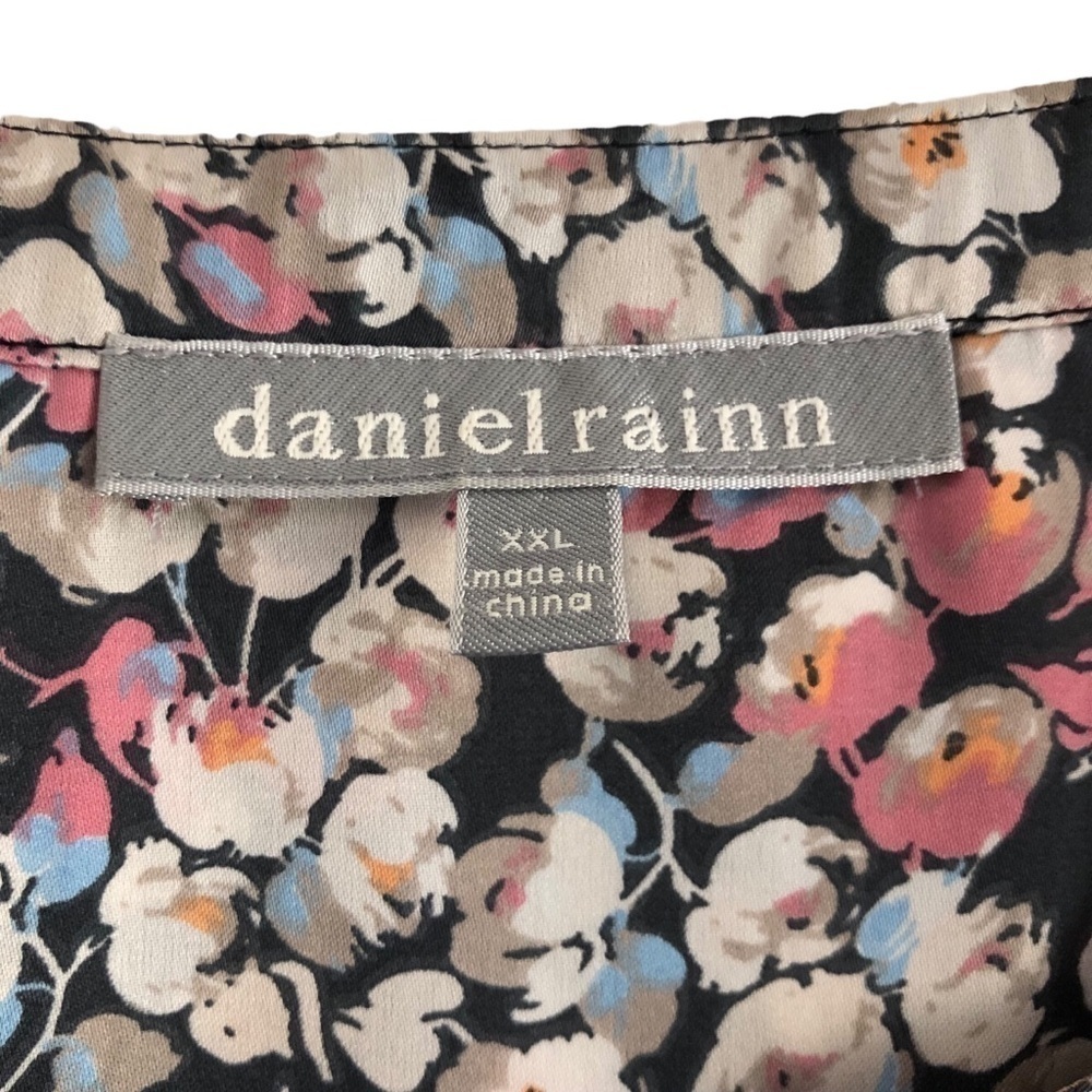 Daniel Rainn Floral Split Neck Tunic Size XXL - Picture 5 of 12